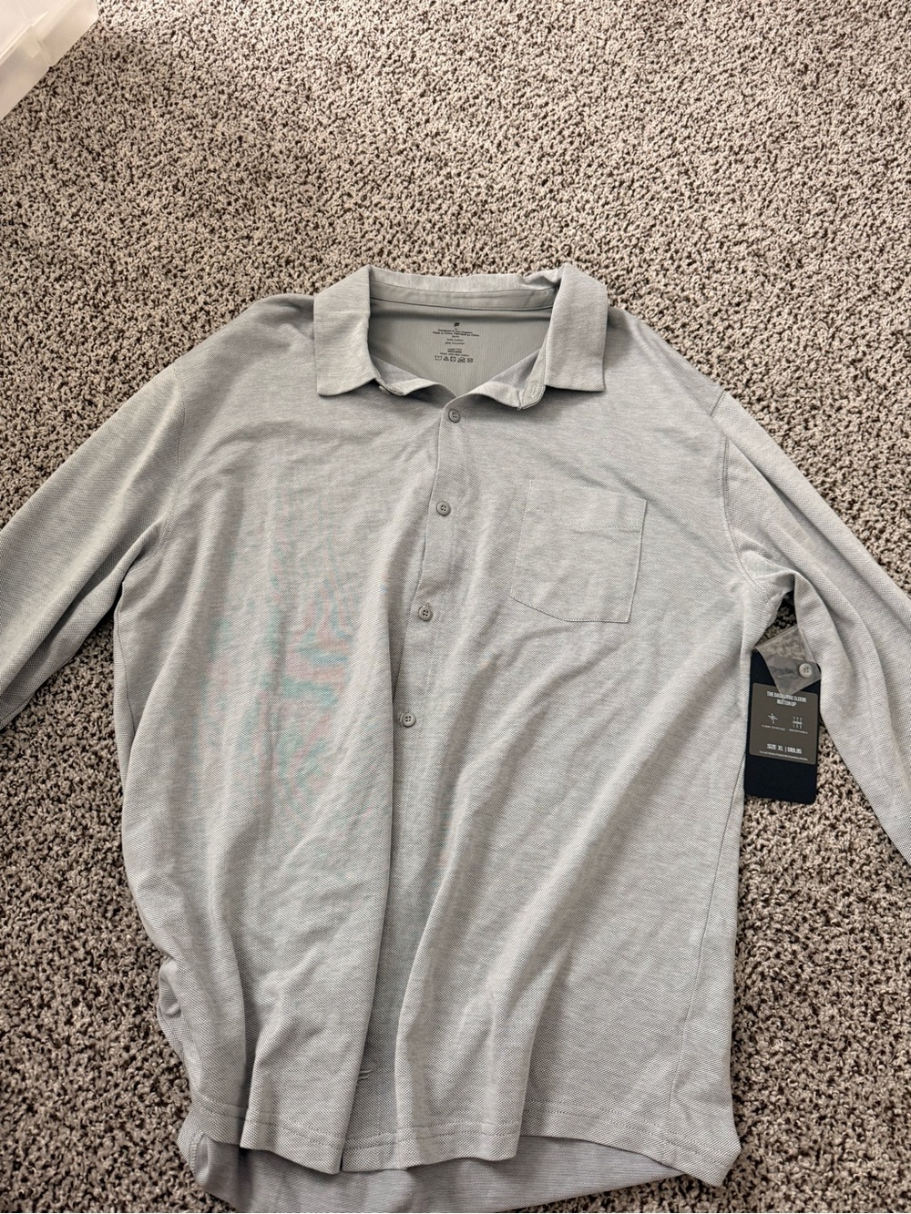 men’s fabletics button up XL nwt
